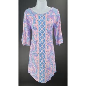 Lilly Pulitzer Preston Dress in Coastal Blue Size Medium NWT Resort wear Beachy
